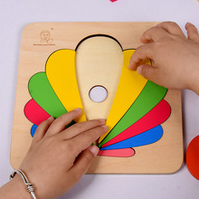 跨境厂家木制记忆拼图 1-3-6岁动物认知木质拼板益智早教儿童玩具