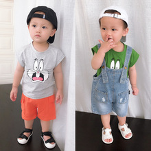 宝宝短袖卡通t恤纯棉夏季韩版小童婴儿衣服夏装上衣童装一件代发