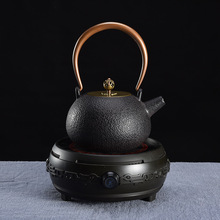 日本铁壶铸铁泡茶家用养生茶壶电陶炉煮茶炉礼品茶具套装抖音带货