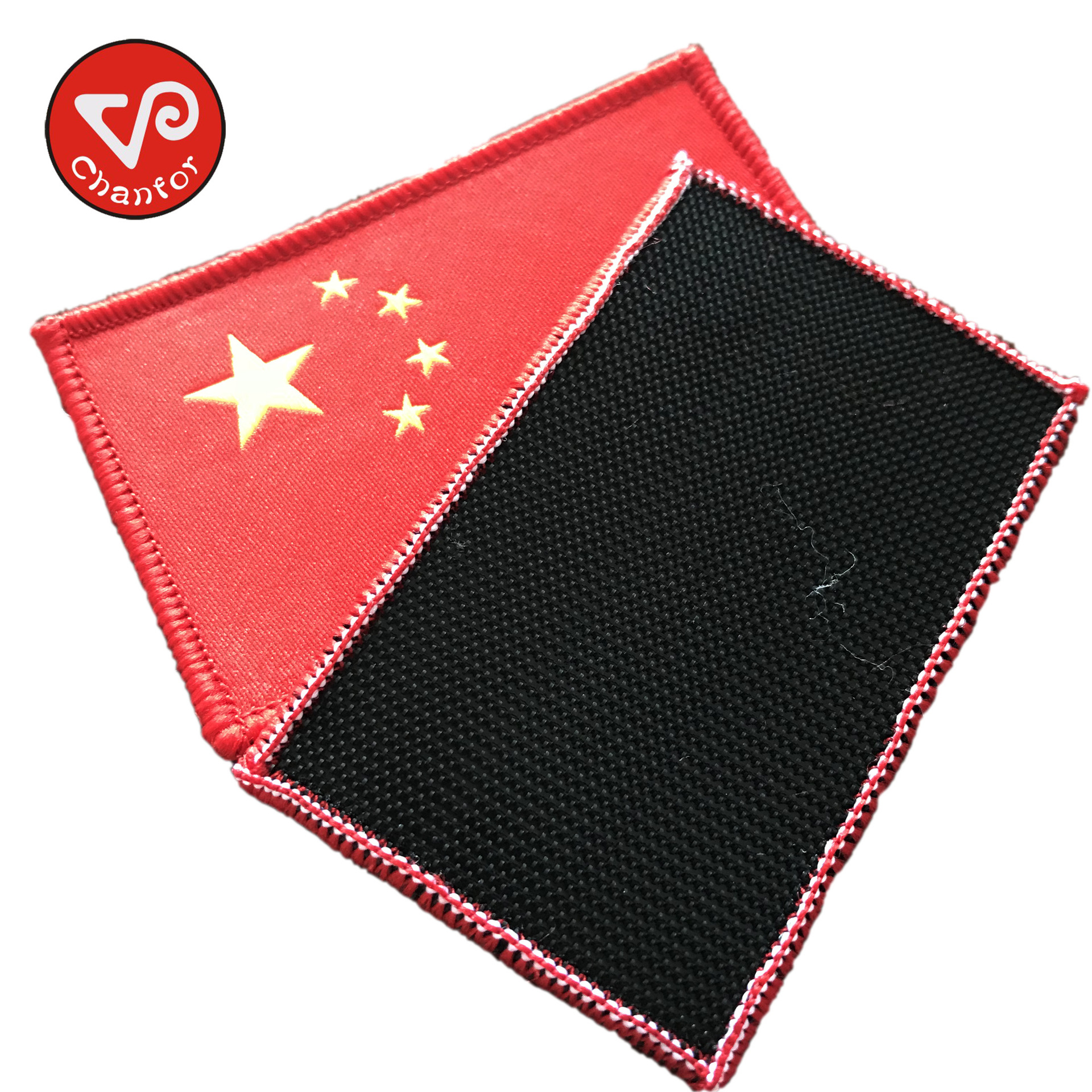 中国国旗魔术布贴 织唛刺绣布贴 服饰补丁臂章胸章商标生产厂家