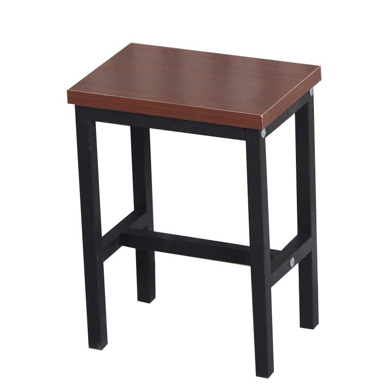 Workshop Stool Factory Assembly Line Operation Stool Anti-Static Work Stool Steel Wood Small Square Stool Fast Food Metal Step Stool Training