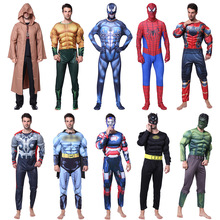 成人cosplay服装肌肉服英雄服装复仇者联盟美国队长海王钢铁侠