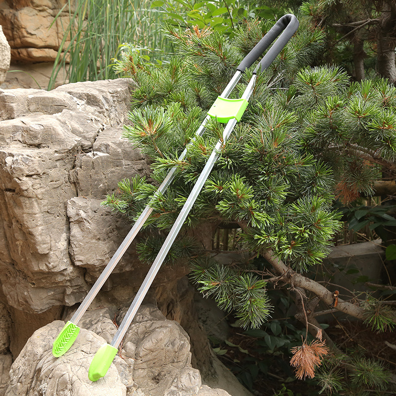 环卫垃圾夹拾物器双排铝合金垃圾夹烟头夹清洁取物器垃圾夹批发