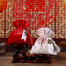 中式绒布绸缎婚庆用品收纳袋结婚喜糖袋食品珠宝首饰玉器包装盒子