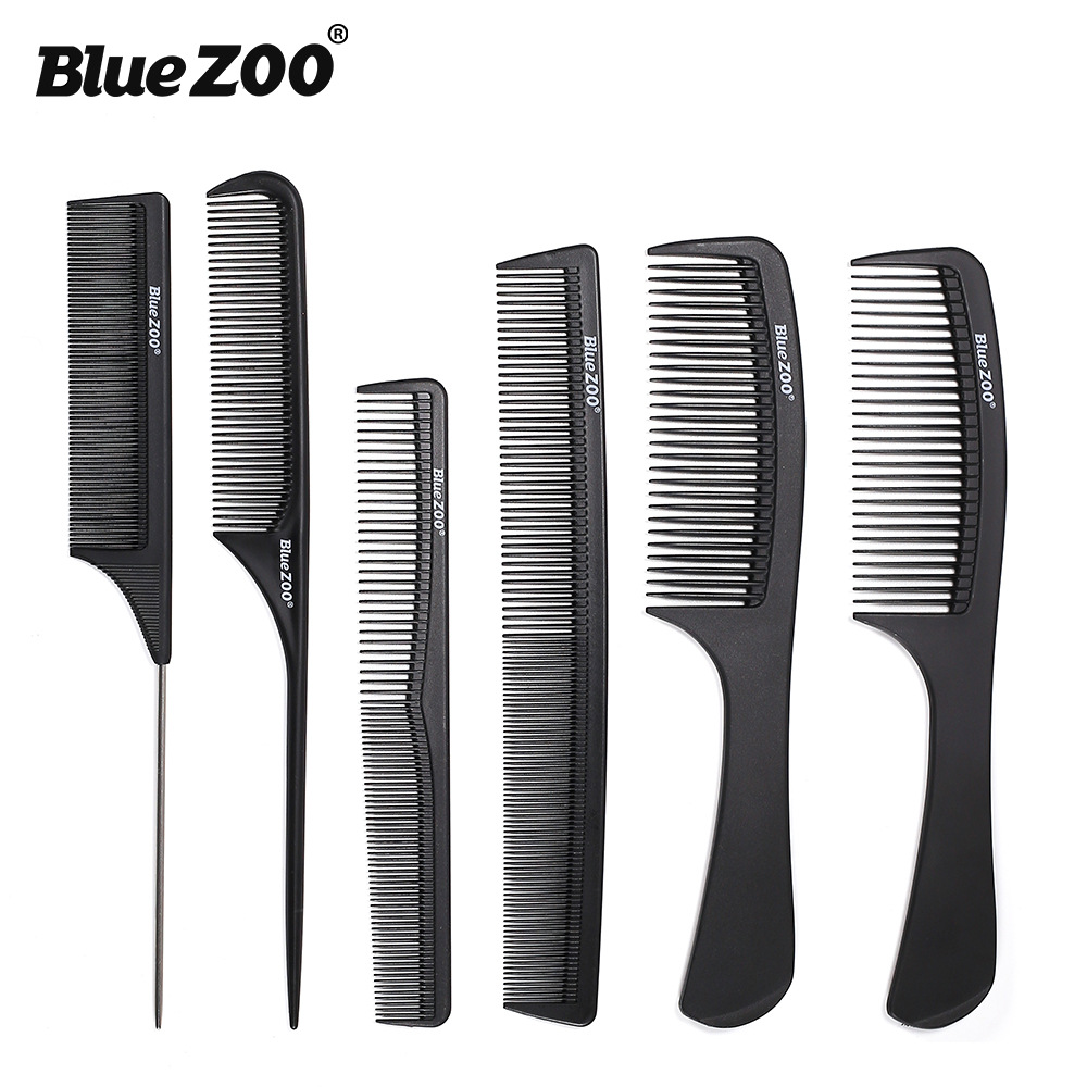 6 Bluezoo Hairdressing Tail Comb Pick Comb Hair Updo Carbon Fiber Comb Aliexpress