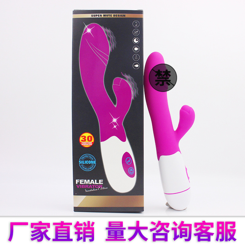 女用30频双震棒仿真硅胶按摩棒振动棒女性自慰器情趣用品代发