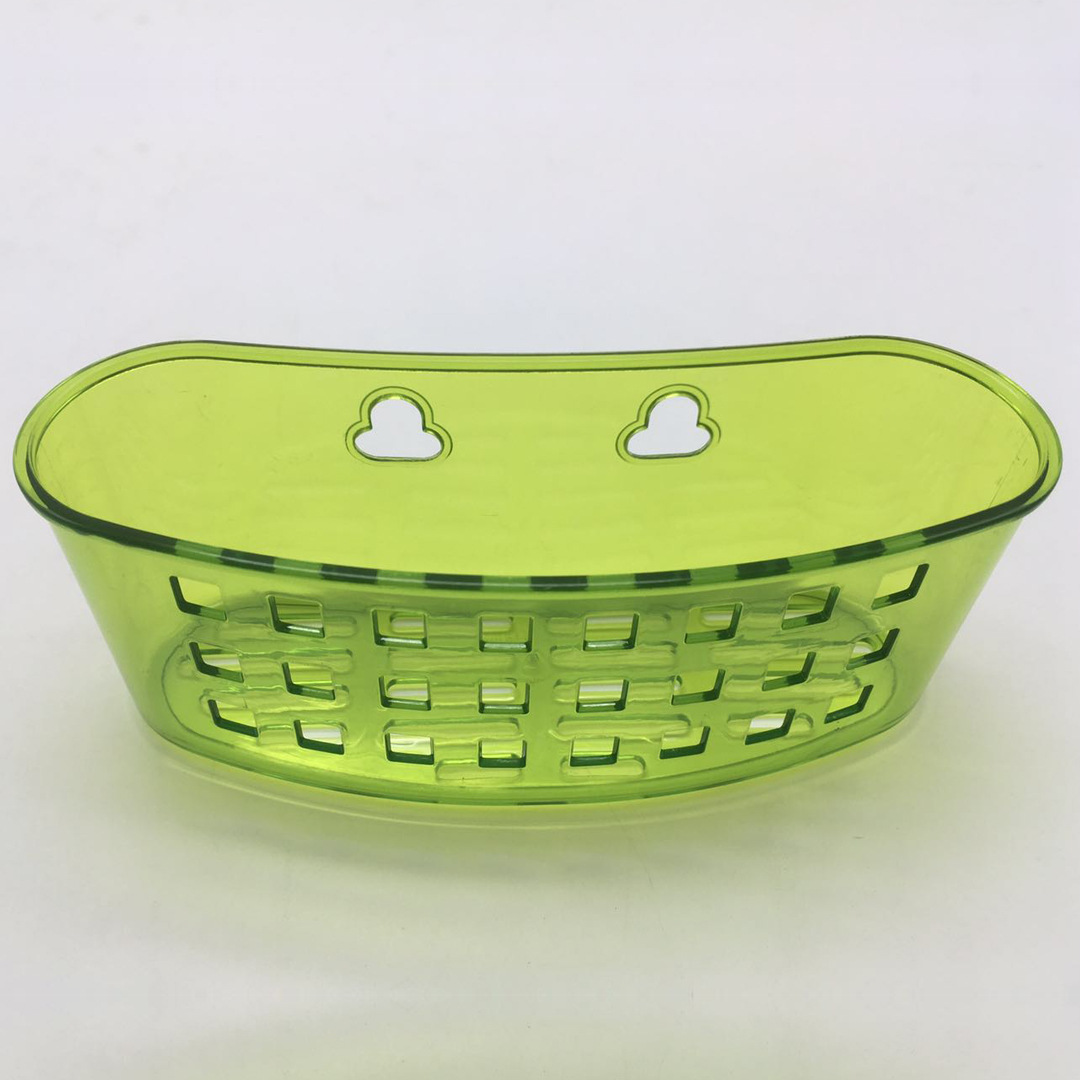 kitchen toilet organizing rack storage rack bathroom hanging basket wall-mounted storage rack plastic punch-free suction wall