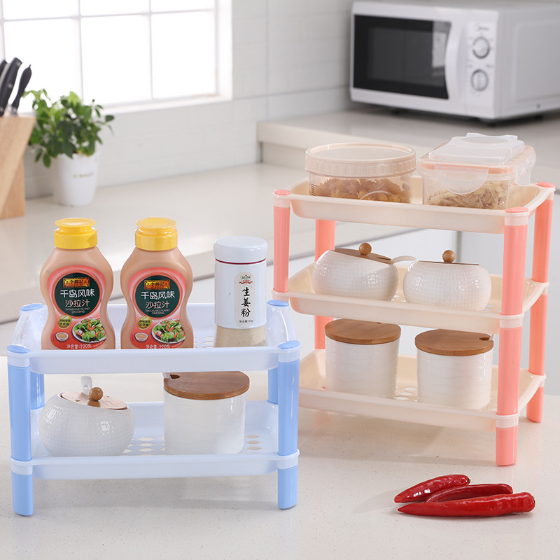 wholesale multi-layer bathroom cosmetics comb toiletries rack dorm sundries storage rack kitchen organizing shelves