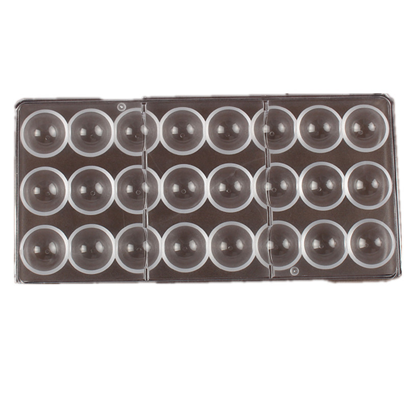 24-Piece round Chocolate Mold Creative Diy Ice Tray Cake Mold Acrylic Plastic Jelly Mold