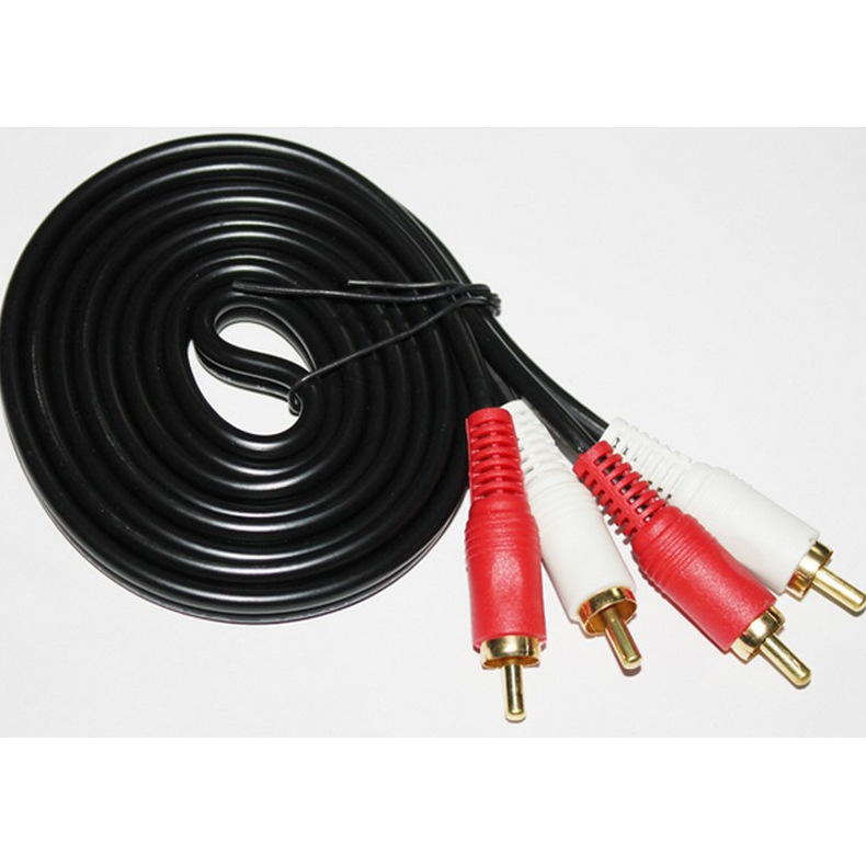 电脑大音箱专用线材批发 1.5米二对二莲花线 2 对2四头莲花av线-阿里