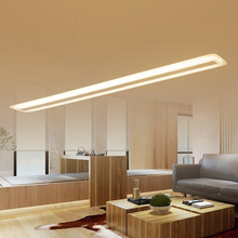 简约餐厅LED吊灯长条双层气泡客厅卧房批发后现代创意工业风吊灯