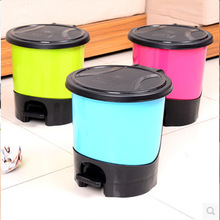 家用时尚创意垃圾桶脚踏脚踩厨房卫生间垃圾桶带盖大小号8.5/5.5L