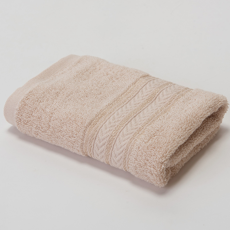 Towel Pure Cotton 32-Strand Plain Towel Bright Silk Broken Simple Not Easy to Lint Face Wiping Towel M1097