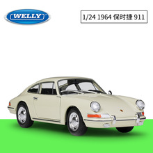 WELLY威利 1:24保时捷1964Porsche911仿真合金汽车模型收藏摆件