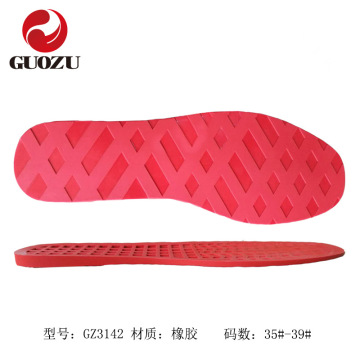 佛山国足鞋材厂女装橡胶rubber鞋底耐磨时尚凉鞋款单鞋款大底批发
