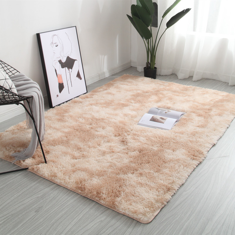 Cross-Border Tie-Dye Carpet Living Room Coffee Table Pad Internet Celebrity Long Wool Modern Full-Shop Bedroom Bedside Blanket