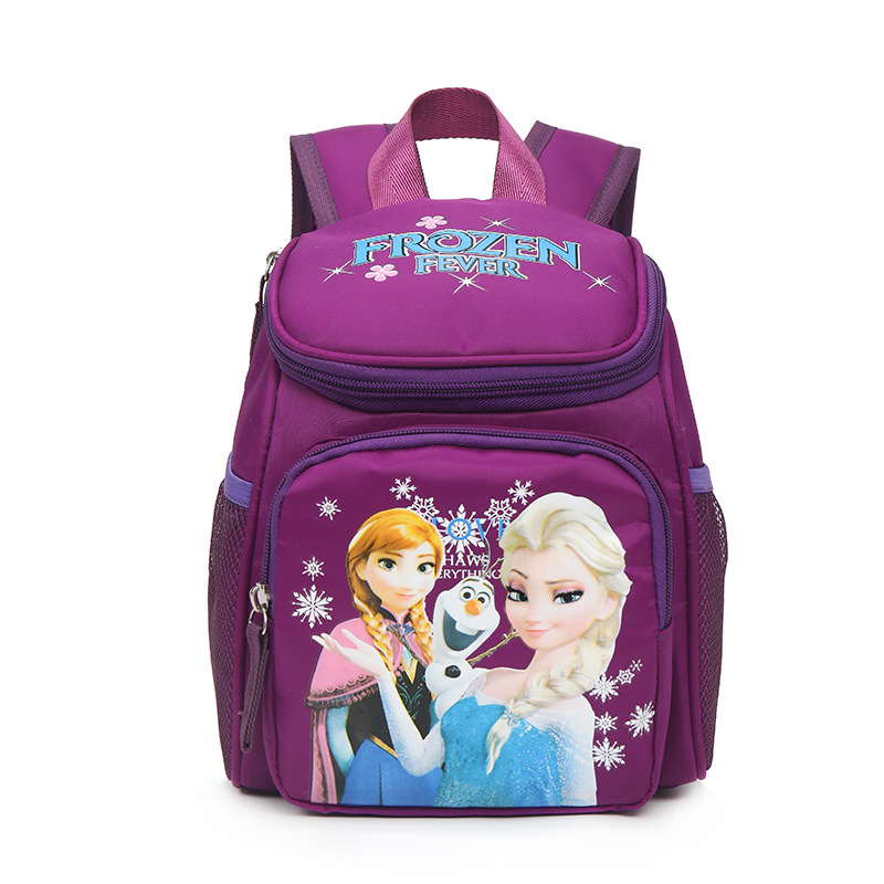 Cross-Border Cute Primary School Student Schoolbag New Pu Characters Children Cartoon Schoolbag Burden-Relieving Backpack Breathable Backpack Wholesale