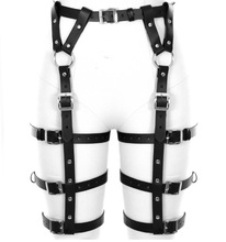 跨境供货商  皮质女士腰封腰部配件演出腰部腿环 Leather Harness