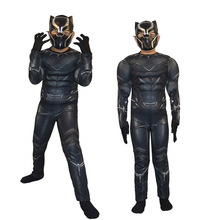 儿童新款黑豹动漫 cosplay英雄复仇者联盟万圣节舞会表演道具服装