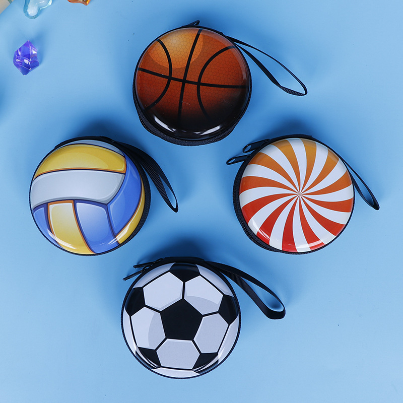 运动会比赛足球篮球赠品各款式球类儿童创意零钱包迷你拉链收纳包