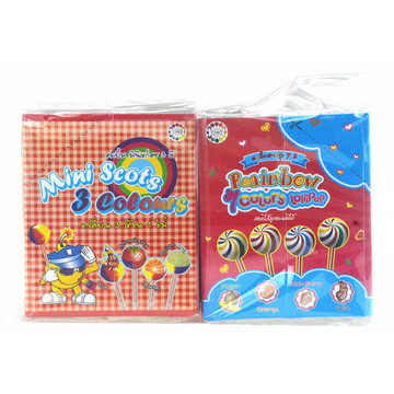 泰国进口 水果味迷你棒棒糖 多口味七彩棒棒糖50支装250g整箱30盒