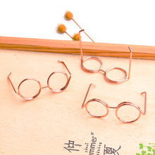 厂家定 制创意线形万字夹 眼镜造型回形针夹子趣味办公眼镜便签夹