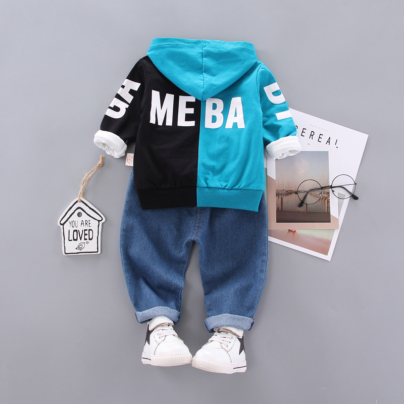 Baby Spring and Autumn Clothes Boys' Three-Piece Suit Boys' and Kids' 4 Casual Western Style Clothes Baby Children's Clothing 1-3 Years Old Fashion Baby Clothes