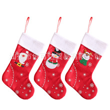 创可达跨境热卖圣诞袜圣诞老人雪人鹿糖果袋壁炉挂饰圣诞家居用品