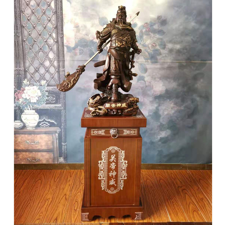 武财神关公 关帝神威 树脂工艺品 落地大摆件 风水 开业装饰礼品