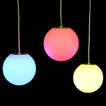 户外景观灯新款led圆球灯互动呼吸灯声控人体感应七彩球泡发声泡