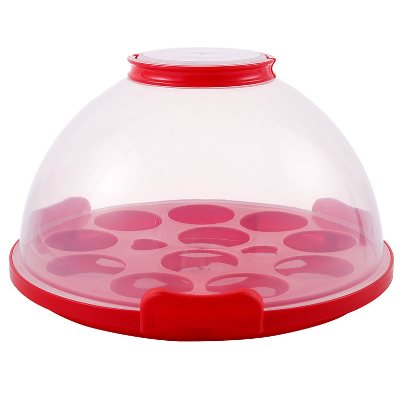 reusable food storage box food grade plastic portable transparent cake box muffin cup box