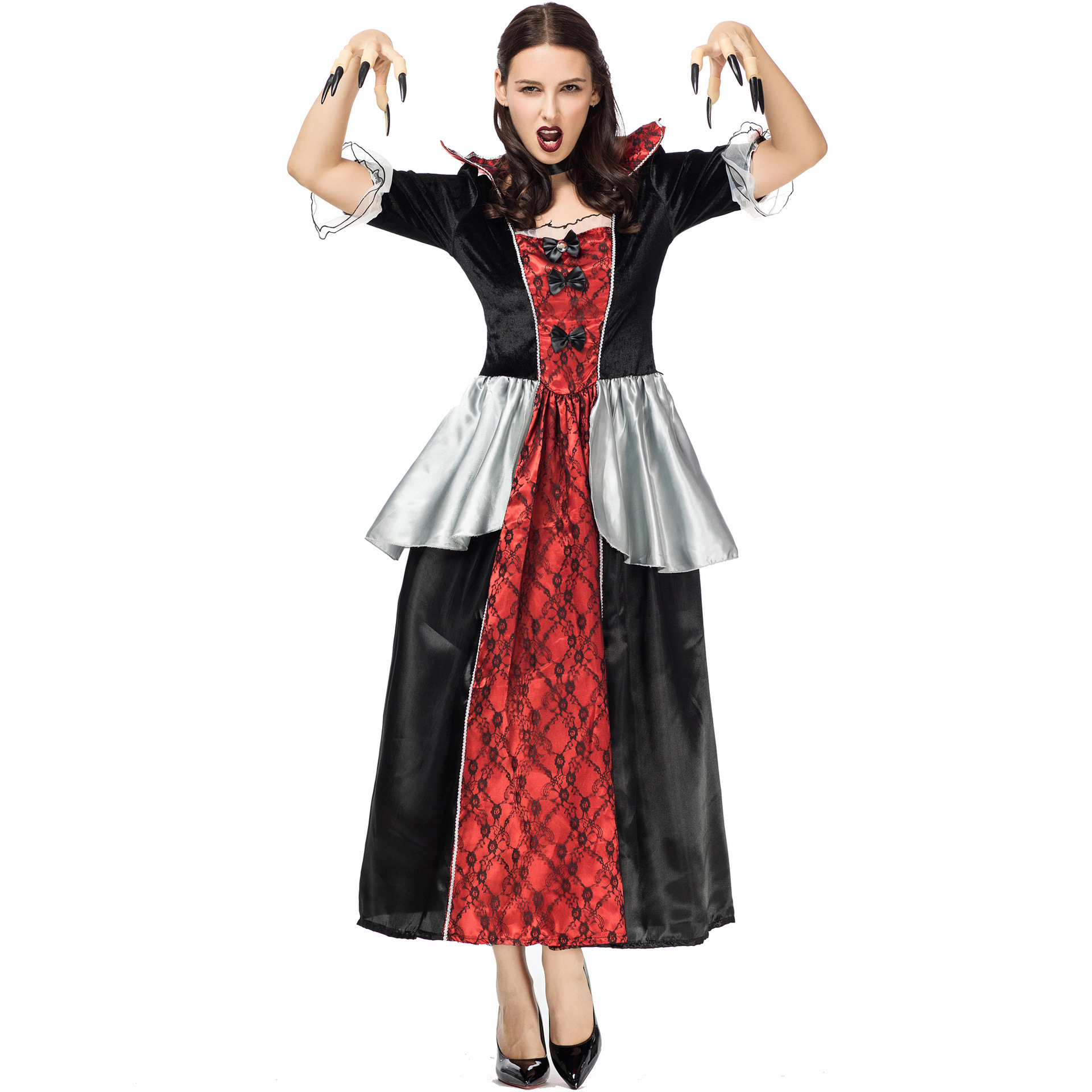万圣节舞会女王服装 吸血鬼服 cosplay 欧美恶魔变装宫廷女皇制服