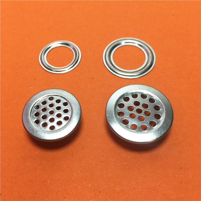 纯铜材质过检针鸡眼圆边不生锈服饰鞋帽气眼扣子网状透气孔气眼