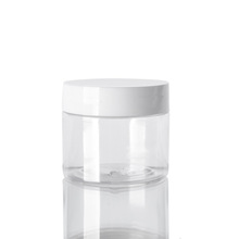 厂家销售50mlPET 透明广口塑料瓶 50g膏霜罐 透明盖子 白色盖瓶子