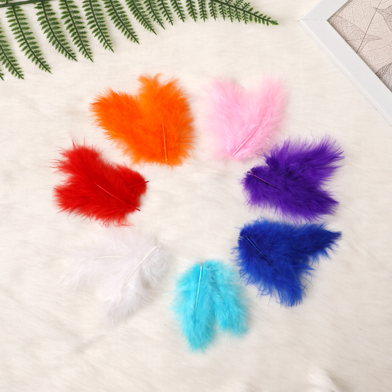 透明波波球羽毛球中球波波球填充物装饰羽毛生日派对DIY多色羽毛