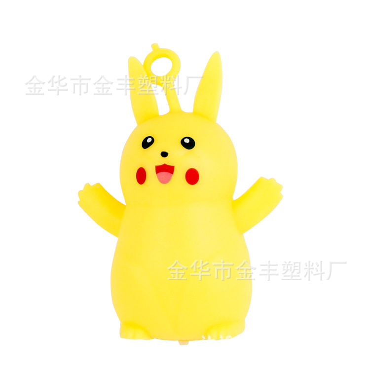 Elastic Tpr Luminous Hairy Ball Toy Led Flash Pikachu Vent Ball Factory Direct Sales Cute Squeeze Toys