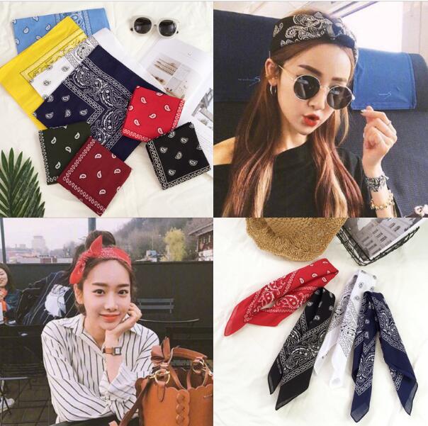 Yiwu Binjiu Pure Cotton European and American Outdoor Cycling Multi-Functional Square Scarf Amoeba Headscarf Printing Hip Hop Kerchief