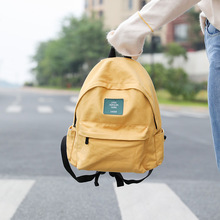 2024夏季新款韩版全棉帆布双肩包女学生书包休闲背包一件代发特卖