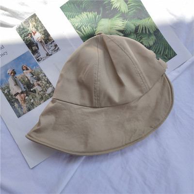 Hat Internet Celebrity Fisherman Hat Female Korean Style All-Match Japanese Adjustable Peaked Cap Sun Protection Soft Girl Dome Basin Hat