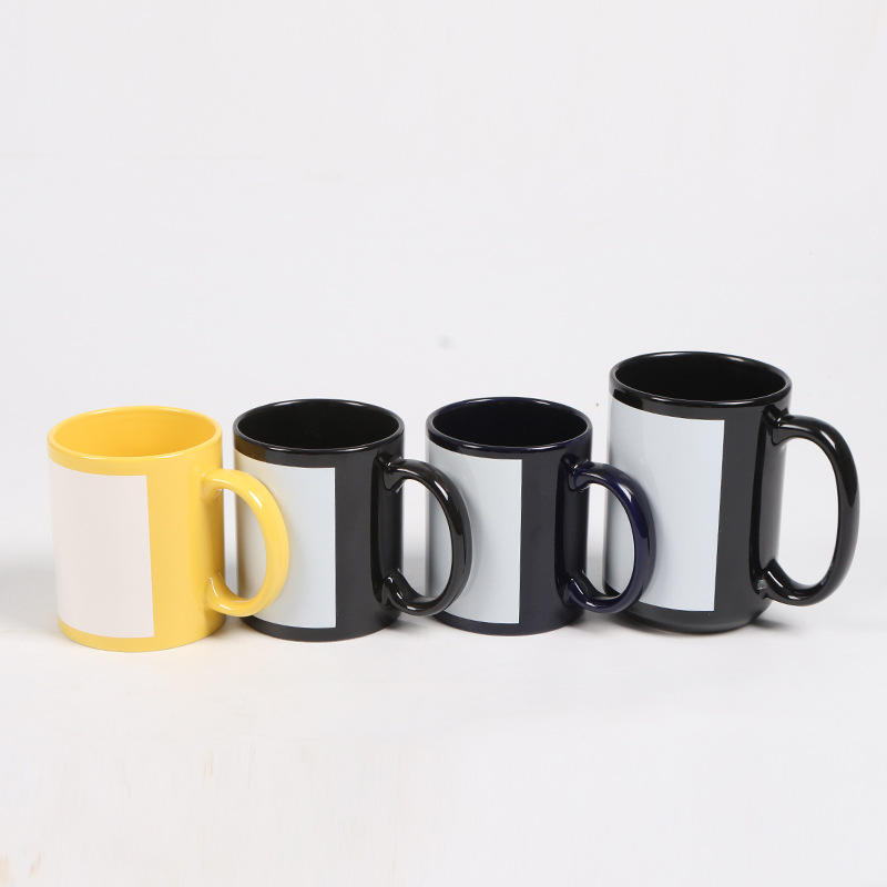 Mug Thermal Transfer Cup Coated Mug Color DIY Cup Scraping White Flower Paper Color Cup Factory Supply
