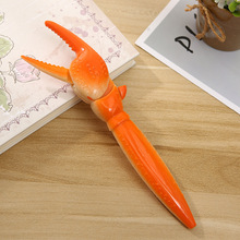 按压创意可爱礼品笔学生文具圆珠广告笔螃蟹大闸蟹玩具笔