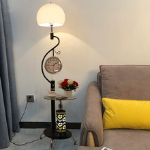 创意时尚简约现代落地灯茶几客厅钟表个性沙发卧室书房装饰床头灯