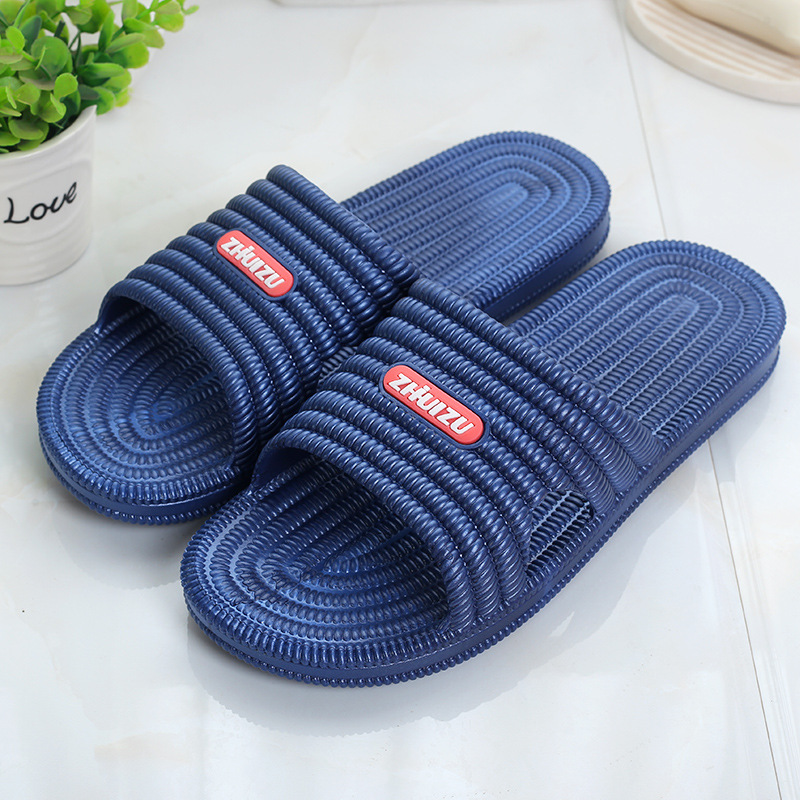 Men's Slippers New Four Seasons Home Slippers Hotel Household Bathroom Non-Slip Sandals plus Size Men's Slippers Men's Wholesale