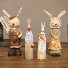 情人节娃娃摆件卡通兔子存钱罐可爱生日礼物客厅酒柜家居装饰品