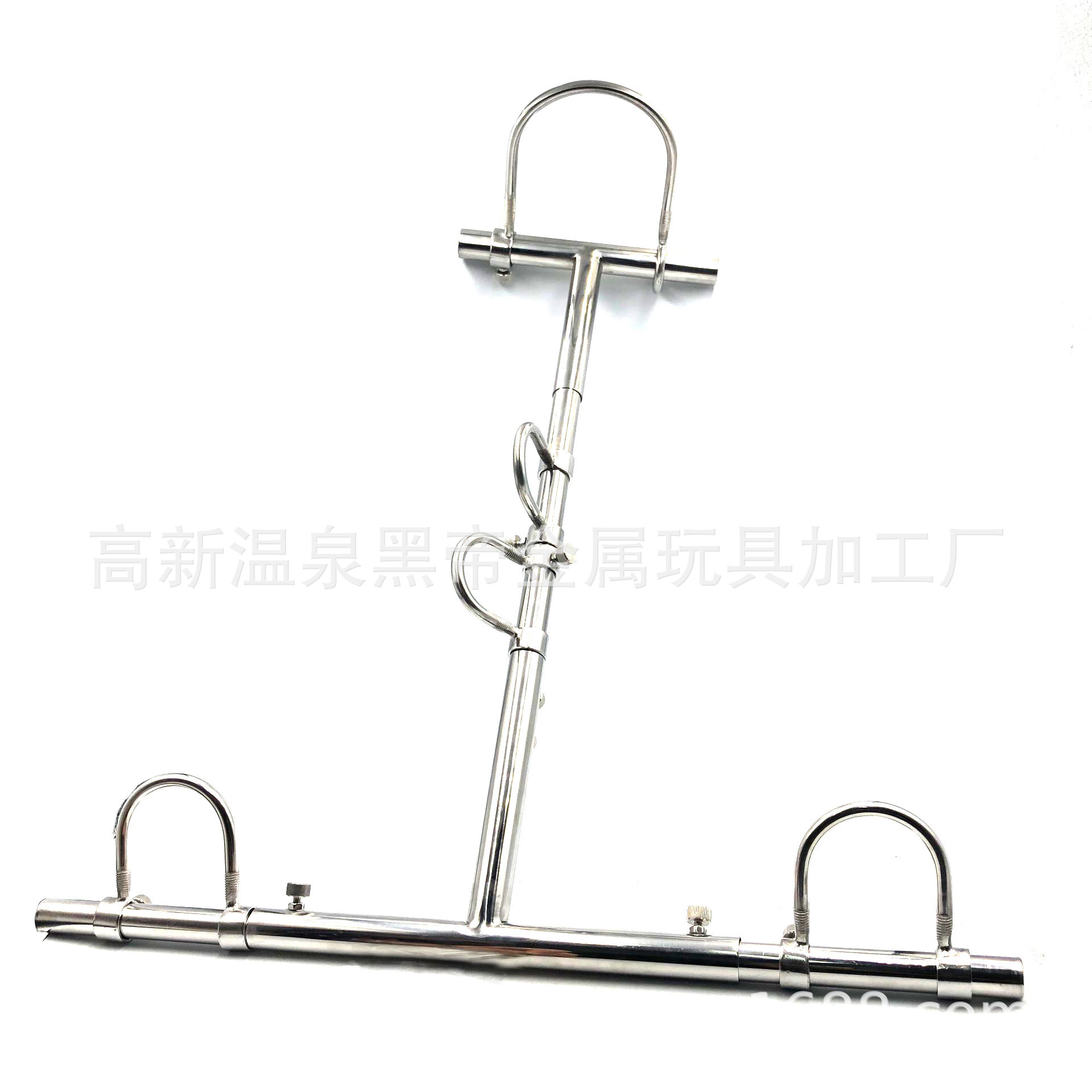 黑帝厂家不锈钢情趣罚跪驷马器新k9罚跪器手脚颈拘束架