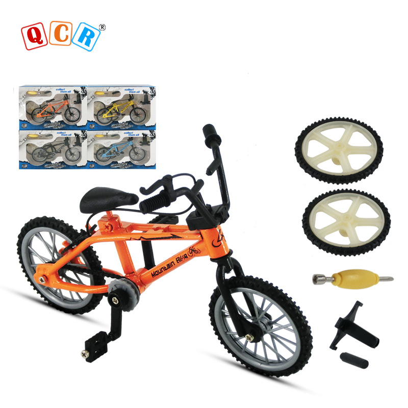 跨境创意合金模型仿真自行车摆件迷你双杆单车玩具礼品自行车模型