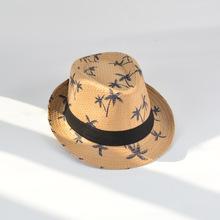 帽子男士中老年夏季纸布遮阳帽小礼帽防晒帽户外草帽厂家一件代发