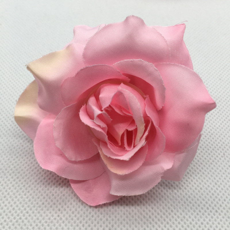 Simulation Rose Perianth Raw Silk Flower Wedding Celebration Flower Wall Background Decorative Flower Arrangement Fake Flower Raw Silk Flower Head