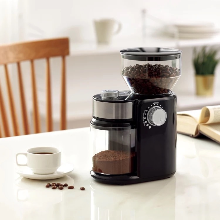 coffee machine Coffee Grinder Flat Burr Coffee Coffee Grinder Thickness Adjustable Cup Size Can Be Set to Grinder