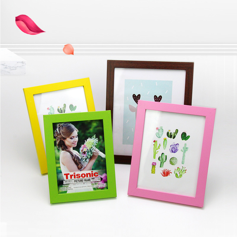 Wholesale Wooden Photo Frame 6-Inch 7-Inch 8-Inch Photo Frame Creative Table Setting Wall-Mounted 4K 8K Photo Frame A3 A4 Photo Frame